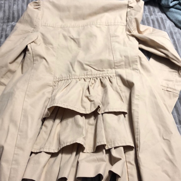 Juicy Couture Jackets & Blazers - NWOT Juicy Couture ruffle back trench XS